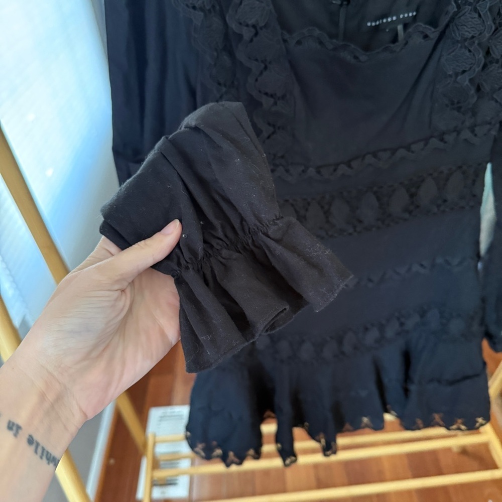 Anthropologie Endless Rose Embroidered Lace Mini Dress - Picture 4 of 9